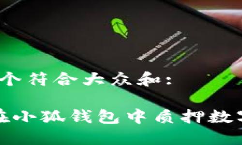 思考一个符合大众和:

 如何在小狐钱包中质押数字货币？